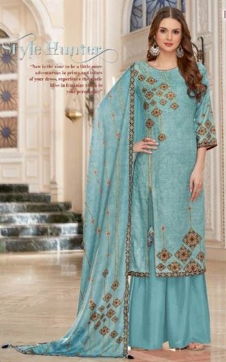Alok by Bhoomiti Pure Pashmina Designer Dress Material