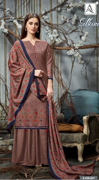 Alok by Silkina Pure Pashmina Designer Dress Material catalogue