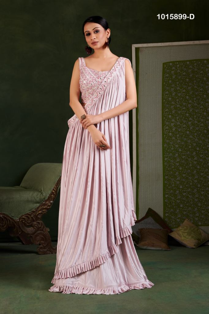 Amoha Trendz 1015899 Stylish Designer Ready To Wear Saree Collection