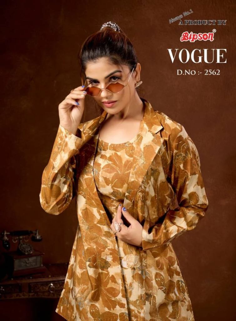 Bipson Vogue 2562 Modal Chanderi Printed Co Ord Set Collection