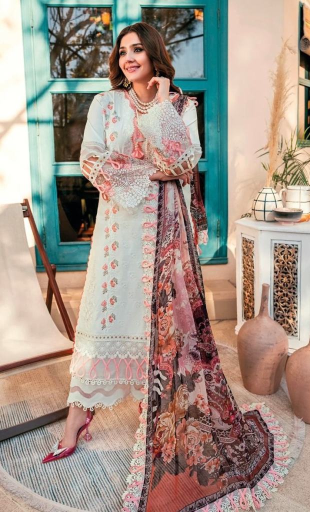 Deepsy Firdous Ombre 2 Designer Cotton Embroidery Pakistani Suit Collection