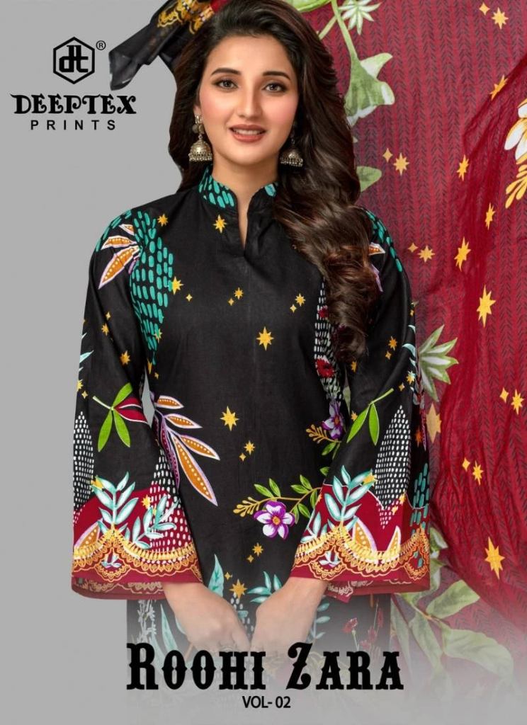 Deeptex Roohi Zara Vol 2 Lawn Cotton Printed Salwar Suit 