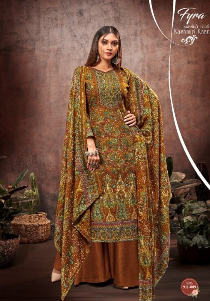 Fyra  Kashmirl Kaani  Wool Spun Pashmina collection 