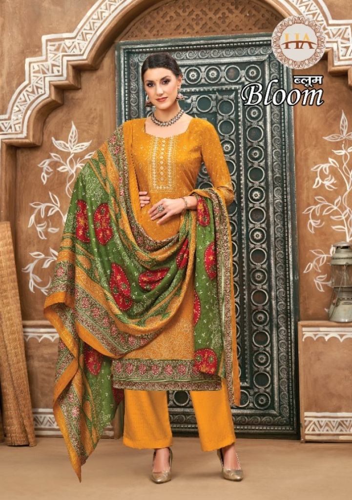 Harshit Bloom Designer Pashmina Dress Material Collection
