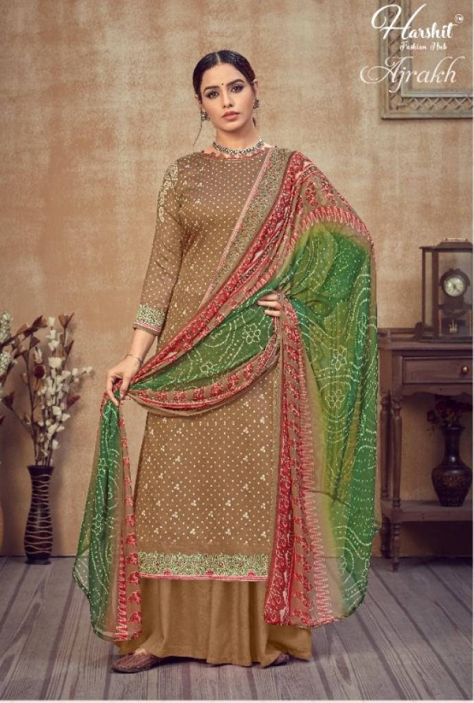 Harshit presents Ajrakh Designer Dress Material Collection