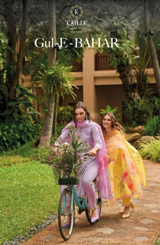 Kailee Gul E Bahar Cotton Floral Embroidery Designer Salwar Suit 