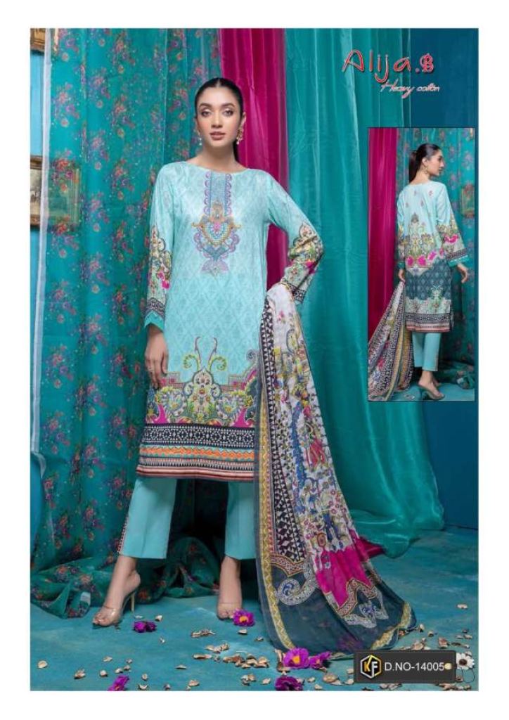 Keval Alija B  vol 14 Heavy Karachi Cotton Dress Material catalog 