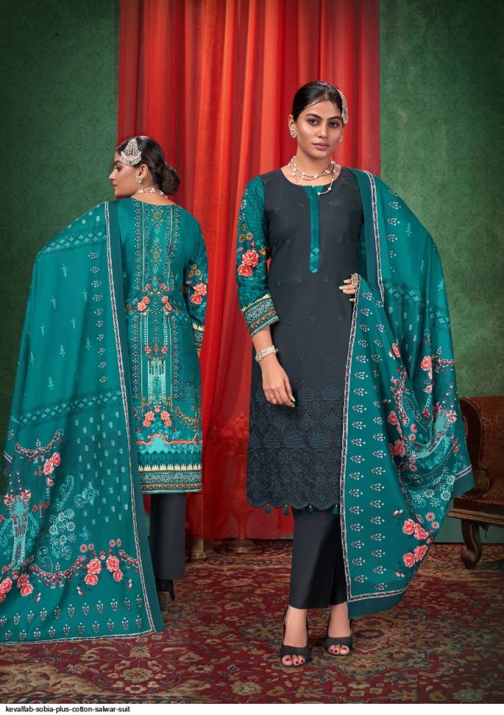 Keval Fab Sobia Plus Luxury Lawn cotton Karachi Dress Material