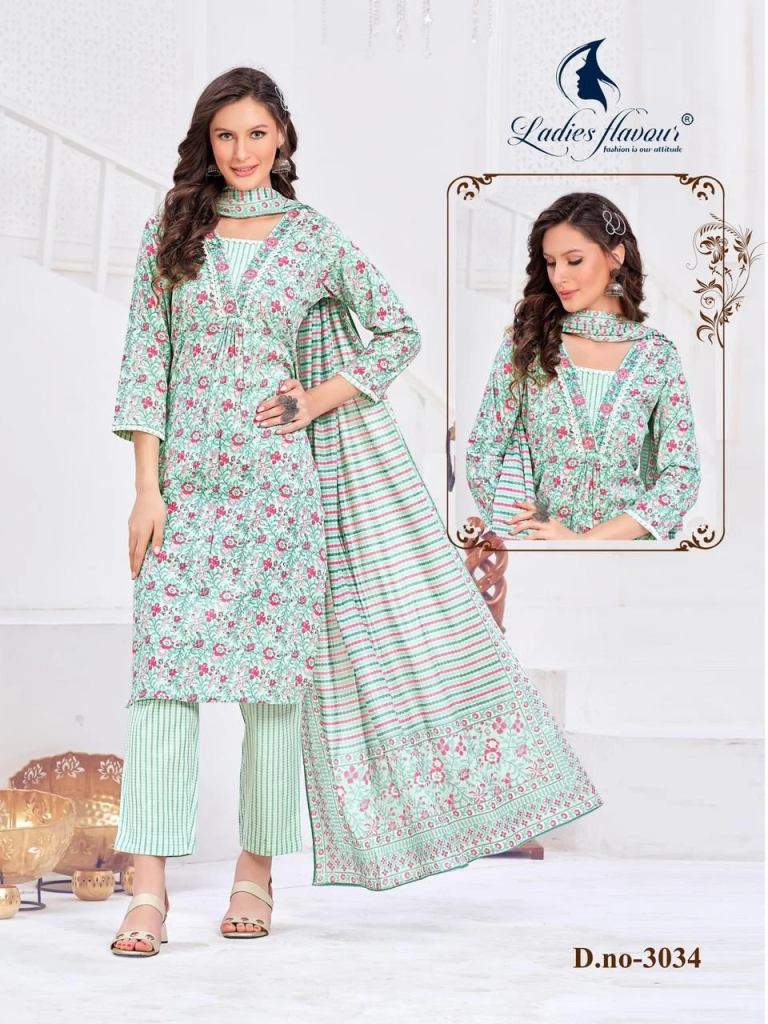Ladies Flavour 3034 and 3035 Cotton Printed Salwar Suit 