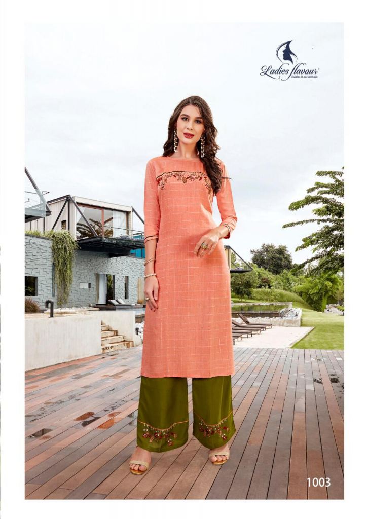 Ladies Flavour presents Lilly  kurti with bottom collection 