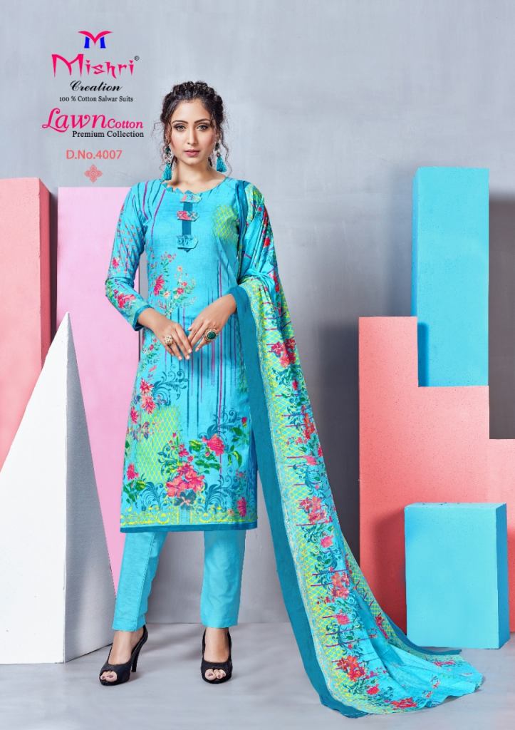 Mishri Lawn Cotton vol 4  Karachi Dress Material
