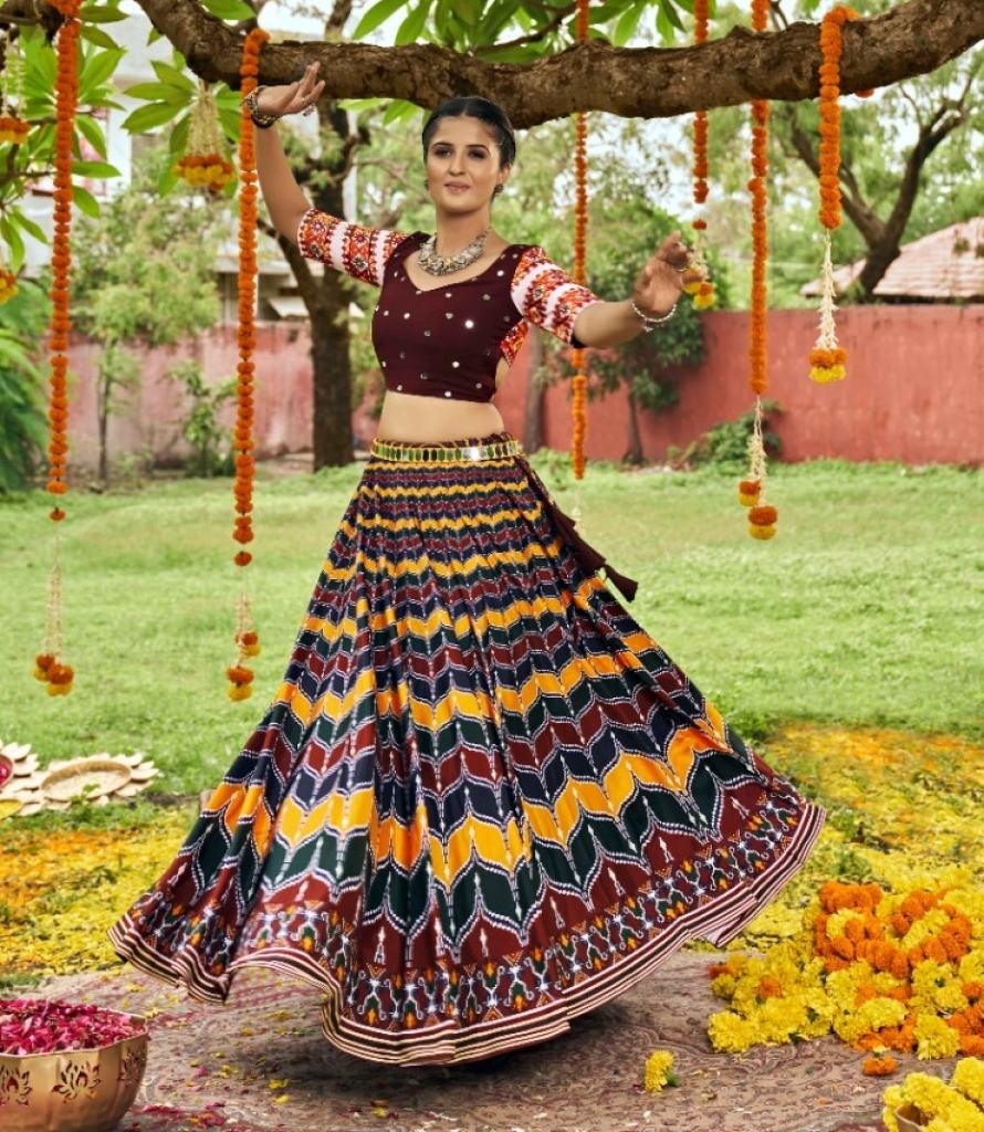 Multicolor Maslin Cotton Digital printed  Designer Navratri Special choli collection 
