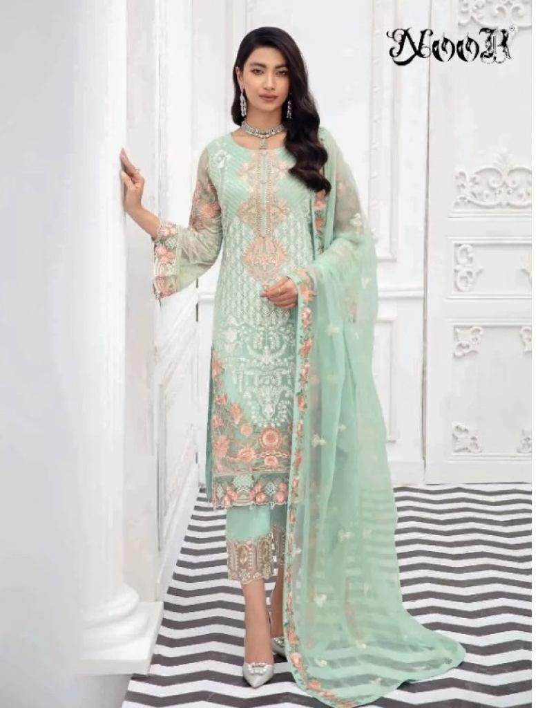 Noor Ramsha vol 6 Georgette  Exclusive Wear Pakistani Salwar Kameez