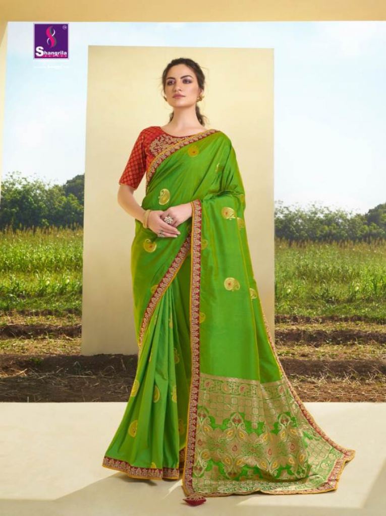 Shangrila  presents Damyanti  silk Designer Saree Collection