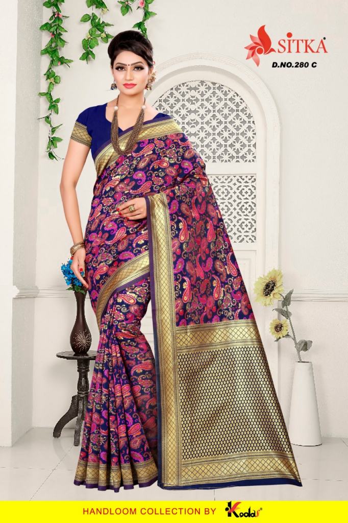 sitka presents Deivamangal 280 designer  Saree Collection