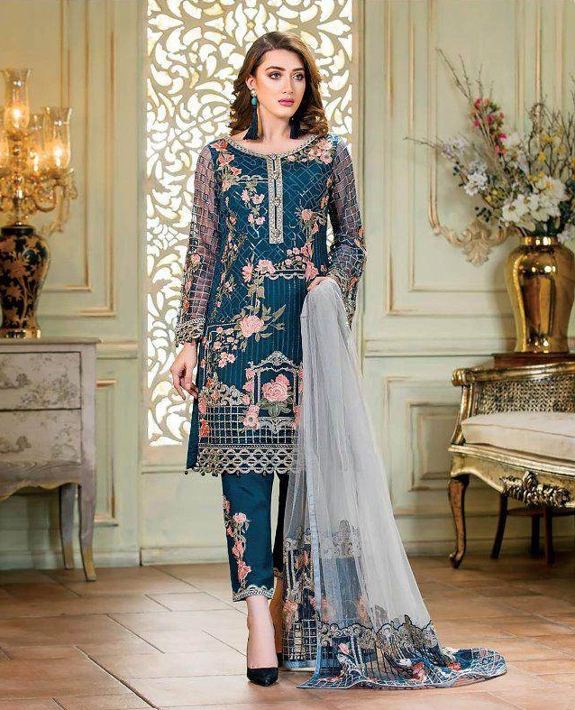 Ramsha Embroidered Collection Shree Fabs Suits