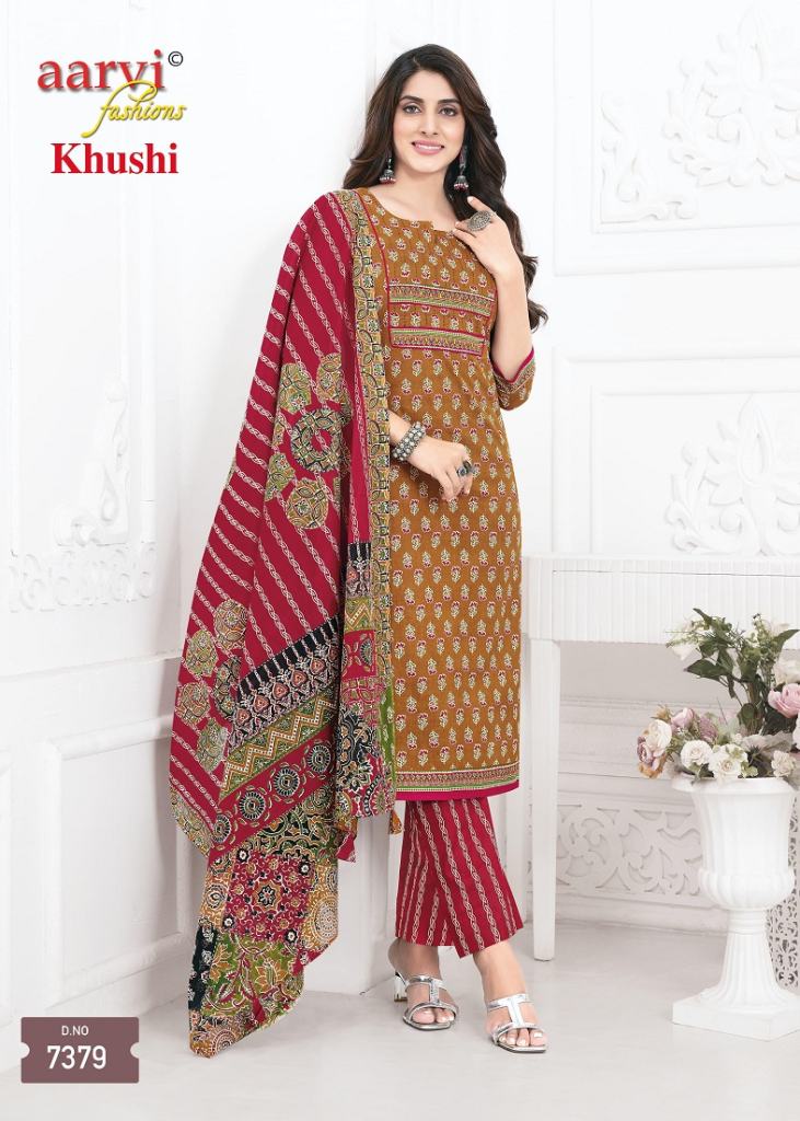 Aarvi Khushi Vol 1 Kurti Bottom With Dupatta