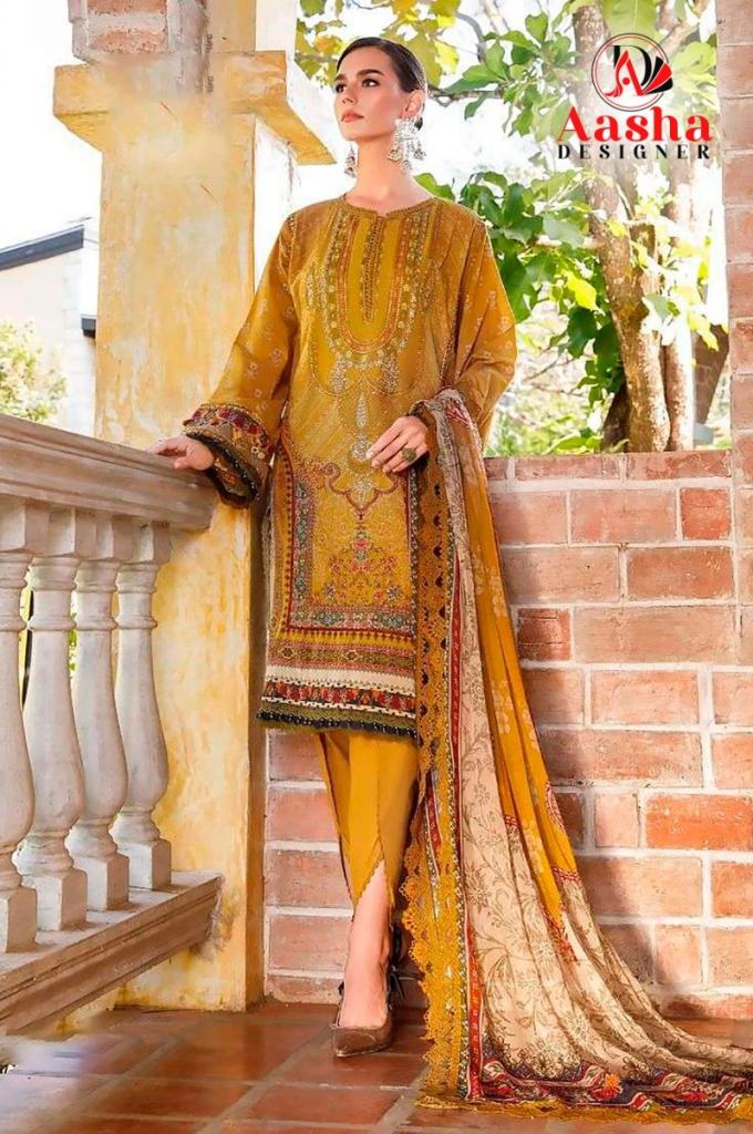 Aasha M Print Vol 12 Cotton Pakistani Suits