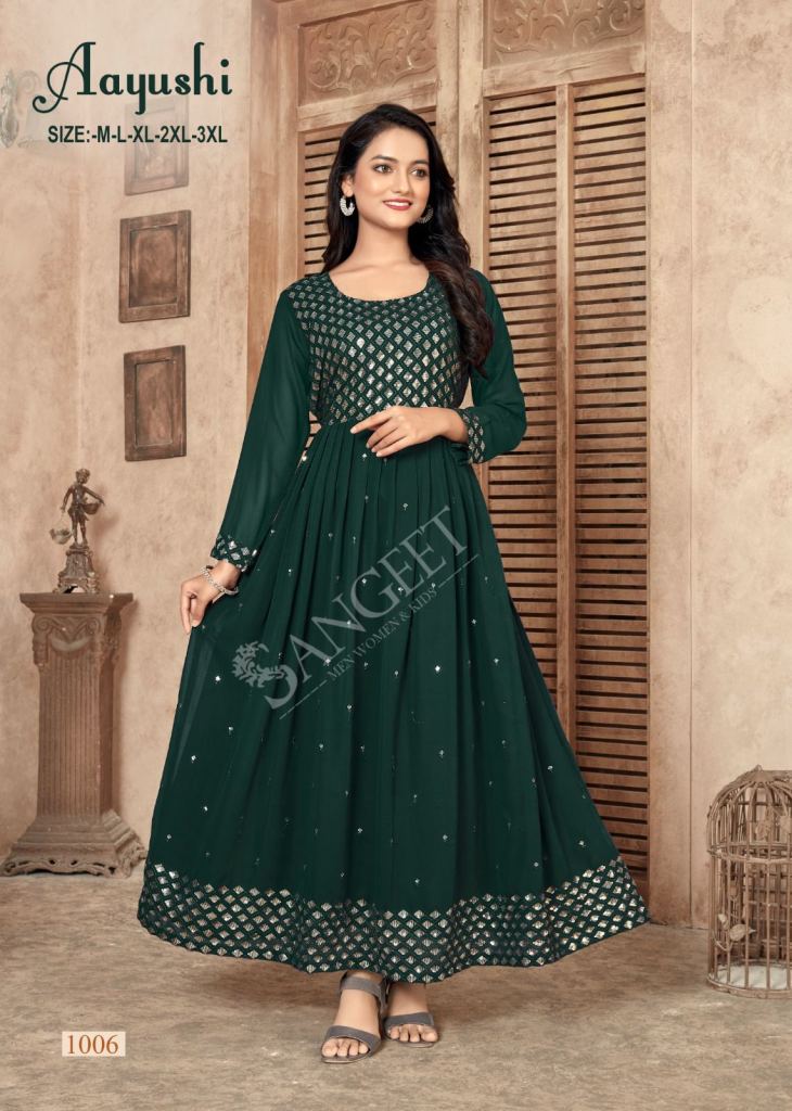 Buy Designer Green Gown for Girls and women with XL size at