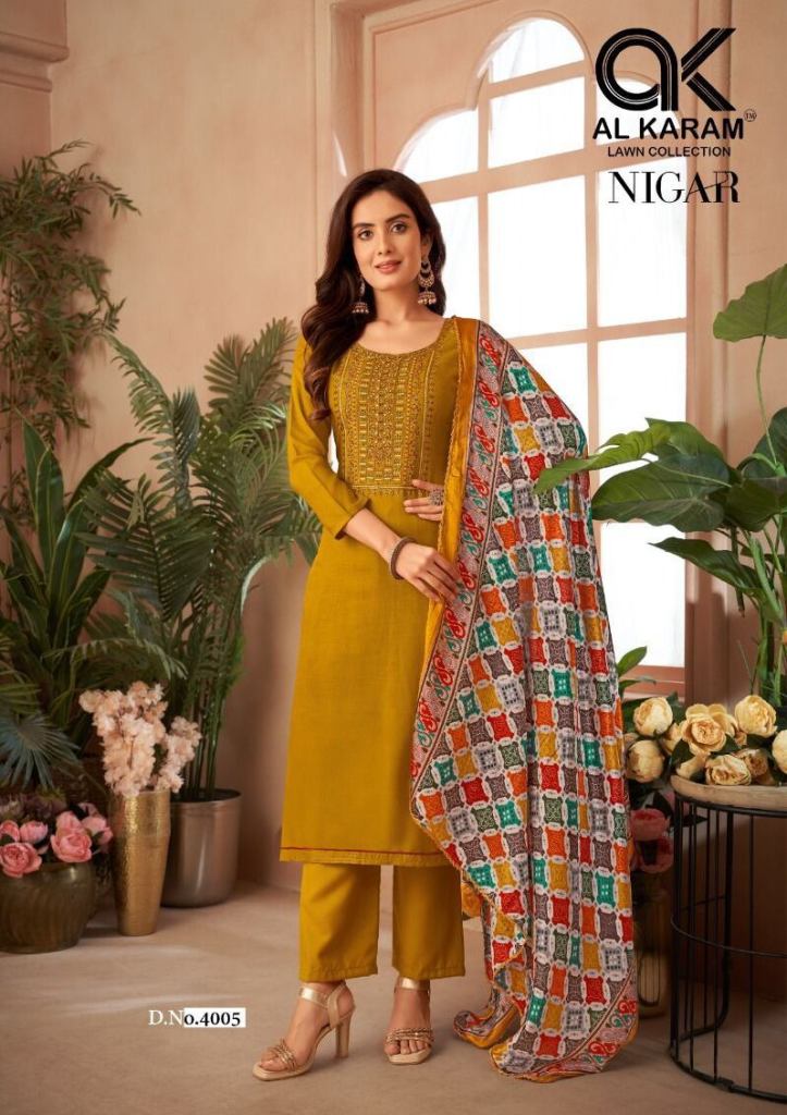 Al Karam Nigar Vol 4 Dress Material