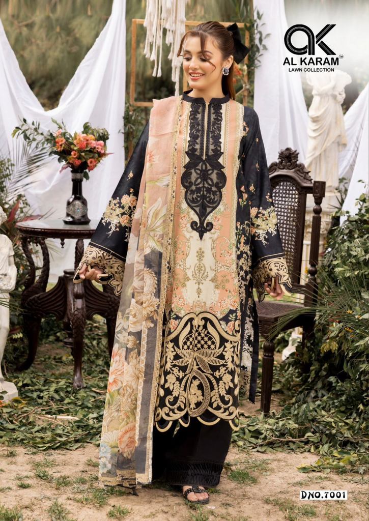 Al Karam Queens Court Vol 7 Dress Material