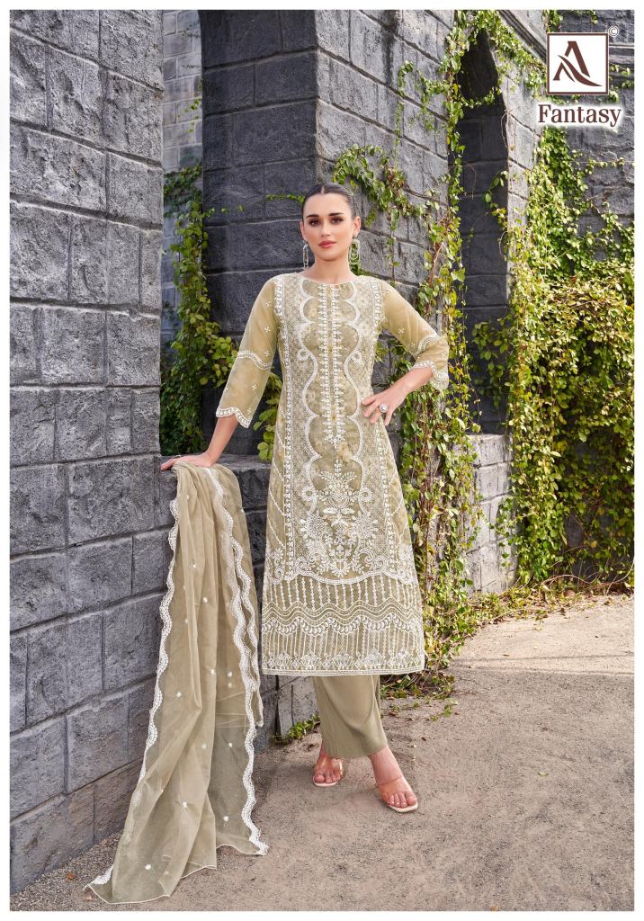 Alok Fantasy Embroidered Dress Material