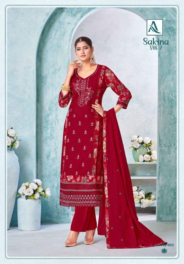 Alok Sakina Vol 2 Viscose Dress Material