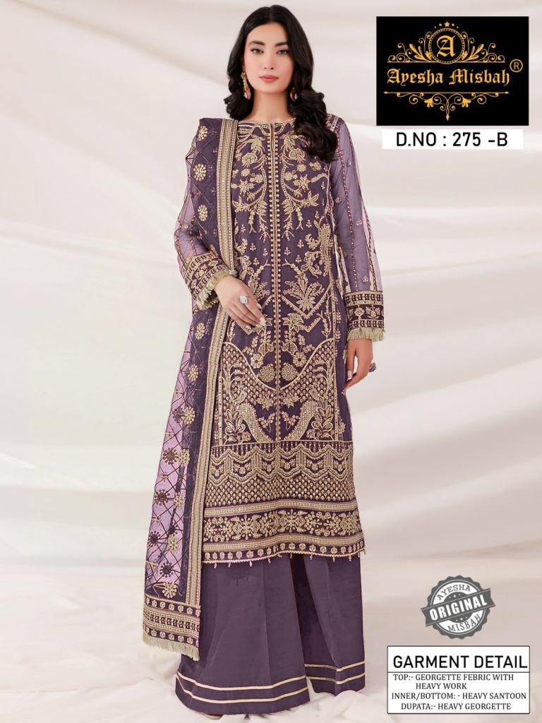 Ayesha Misbah 275 Pakistani Suits