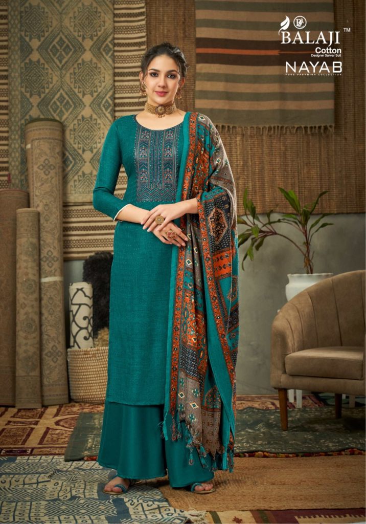 Radhika Fashion Sumyra Bandhej Pashmina Dress Material Wholesale Suits