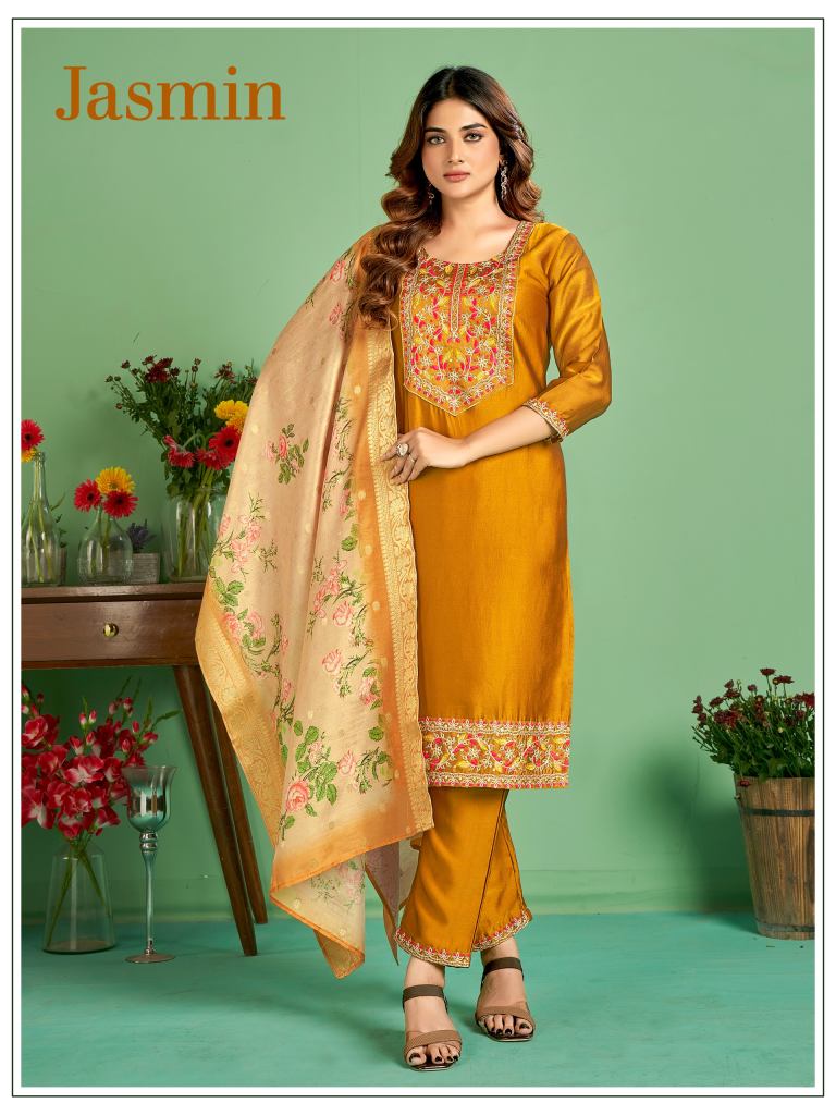 Banwery Jasmin Kurti Bottom With Dupatta