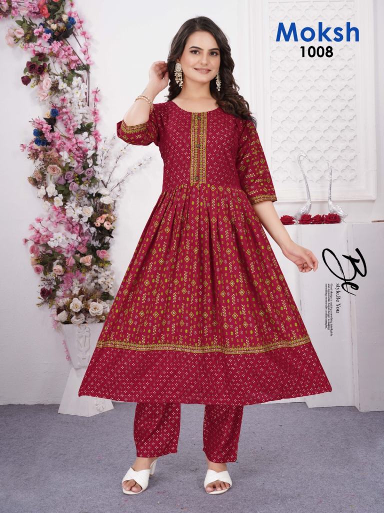 Beauty Queen Moksh Vol 03 Printed Kurti distributors in Gujarat