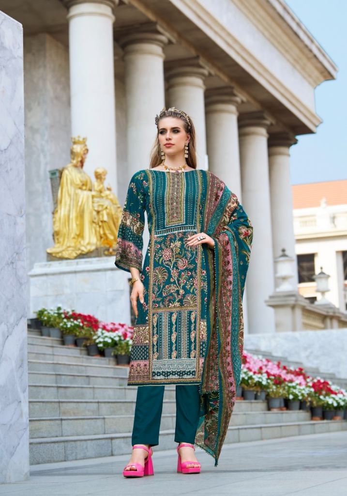 Belliza Dil E Nagma Digital Printed Dress Material