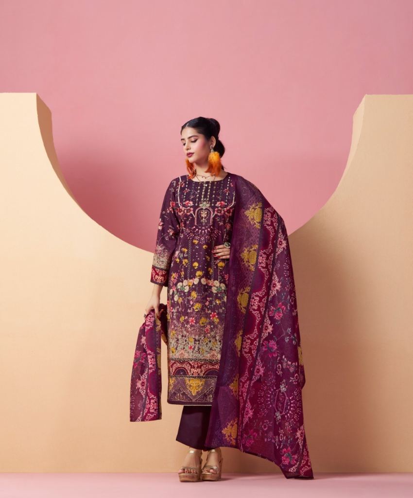 Belliza Ruksana Printed Dress Material