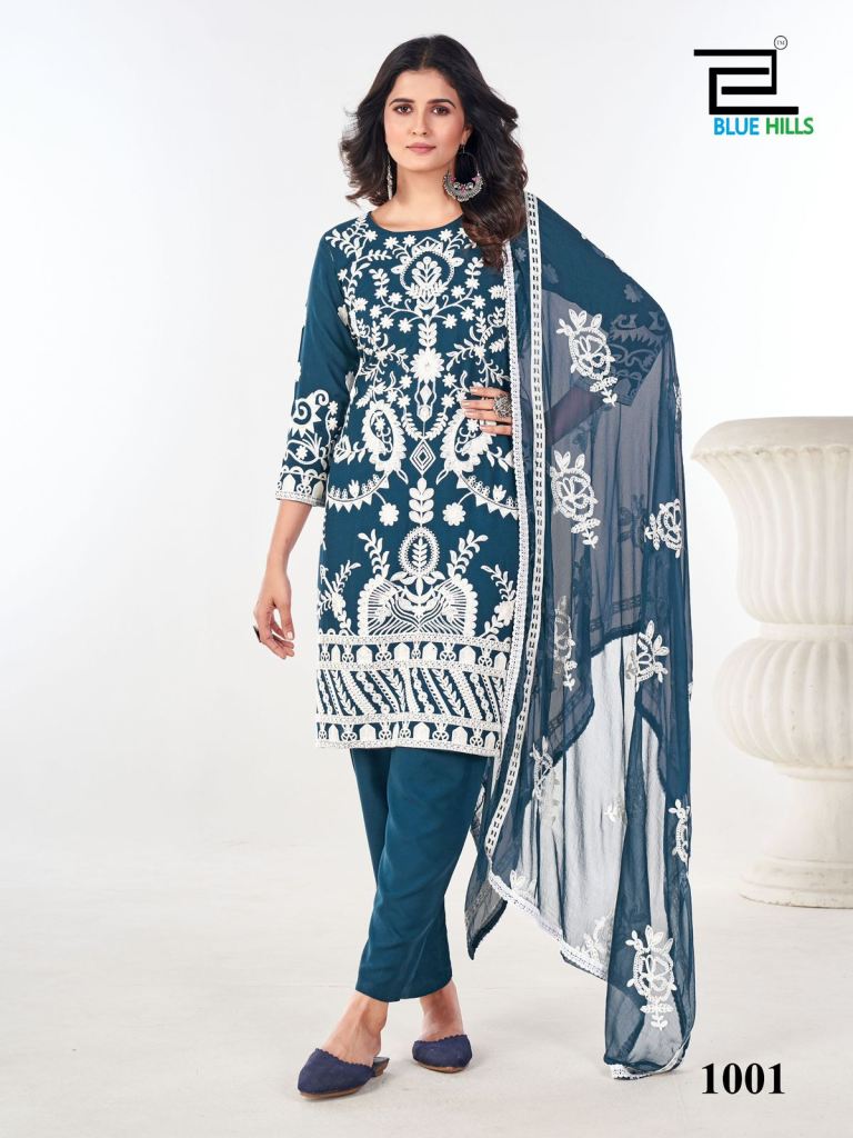 Blue Hills Sahiba Kurti Bottom With Dupatta