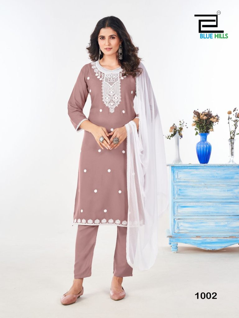 Blue Hills Shradha Kurti Bottom With Dupatta