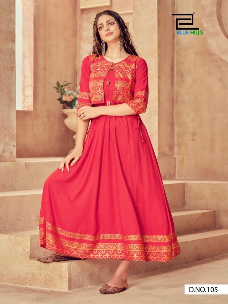 Anarkali jacket clearance kurti