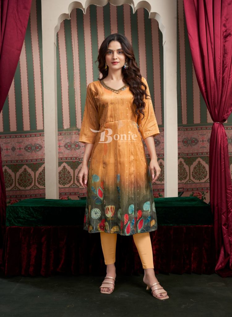 Bonie Brinda Vol 2 Digitial Printed Fancy Kurti suppliers in Ahmedabad