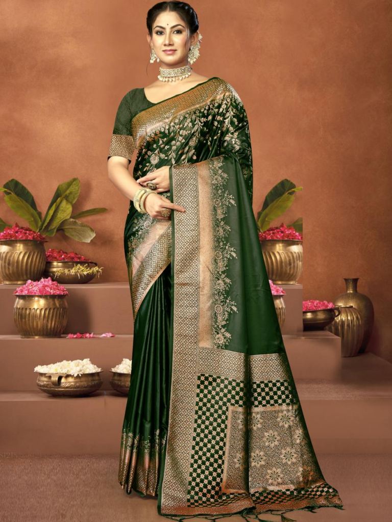 Bunawat Diksha Designer Satin Silk Saree