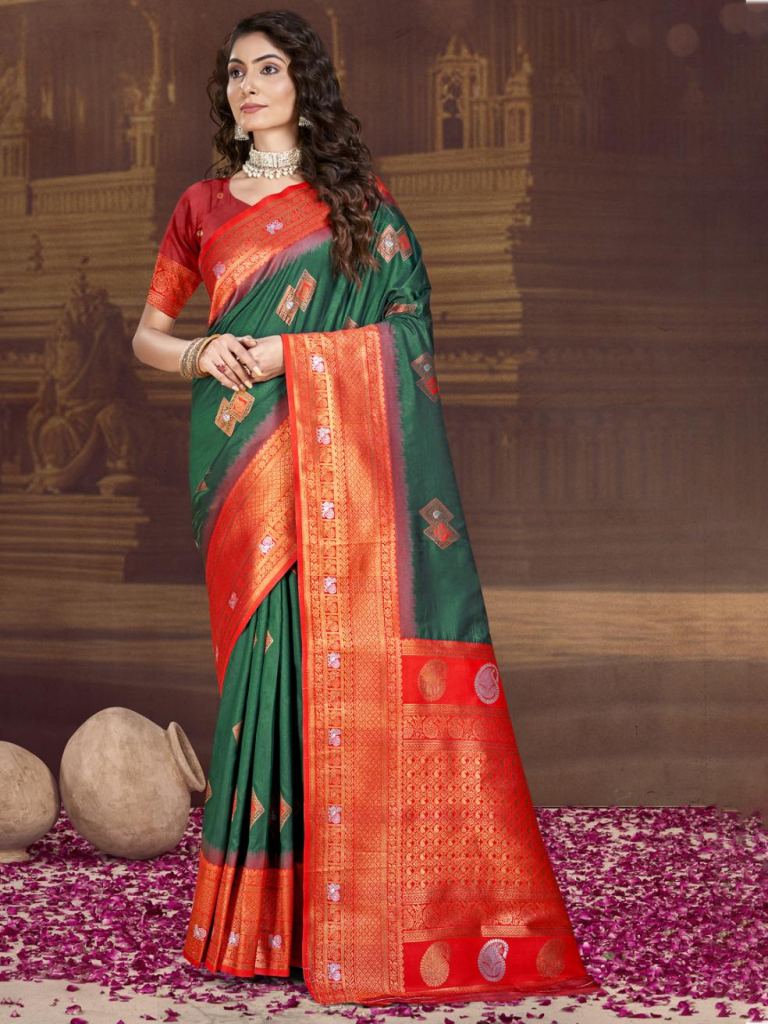 Bunawat Ocean Silk Vol 1 Wedding Wear Saree distributor in Ahmedabad