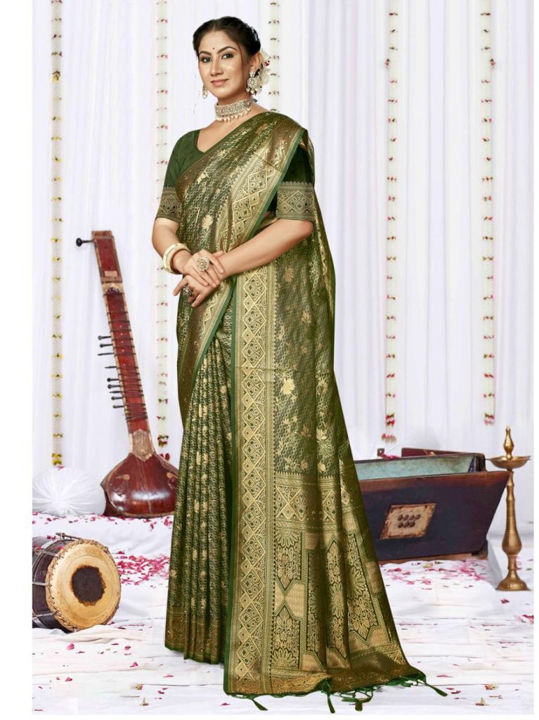 Bunawat Sagarika Satan Silk Saree