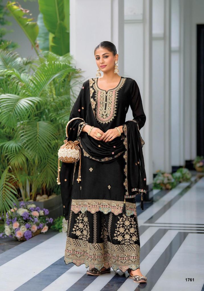 Eba Safroon Vol 4 Black And White Pakistani Suits