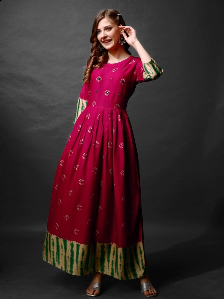 Falak Vol 19 Printed Gown 