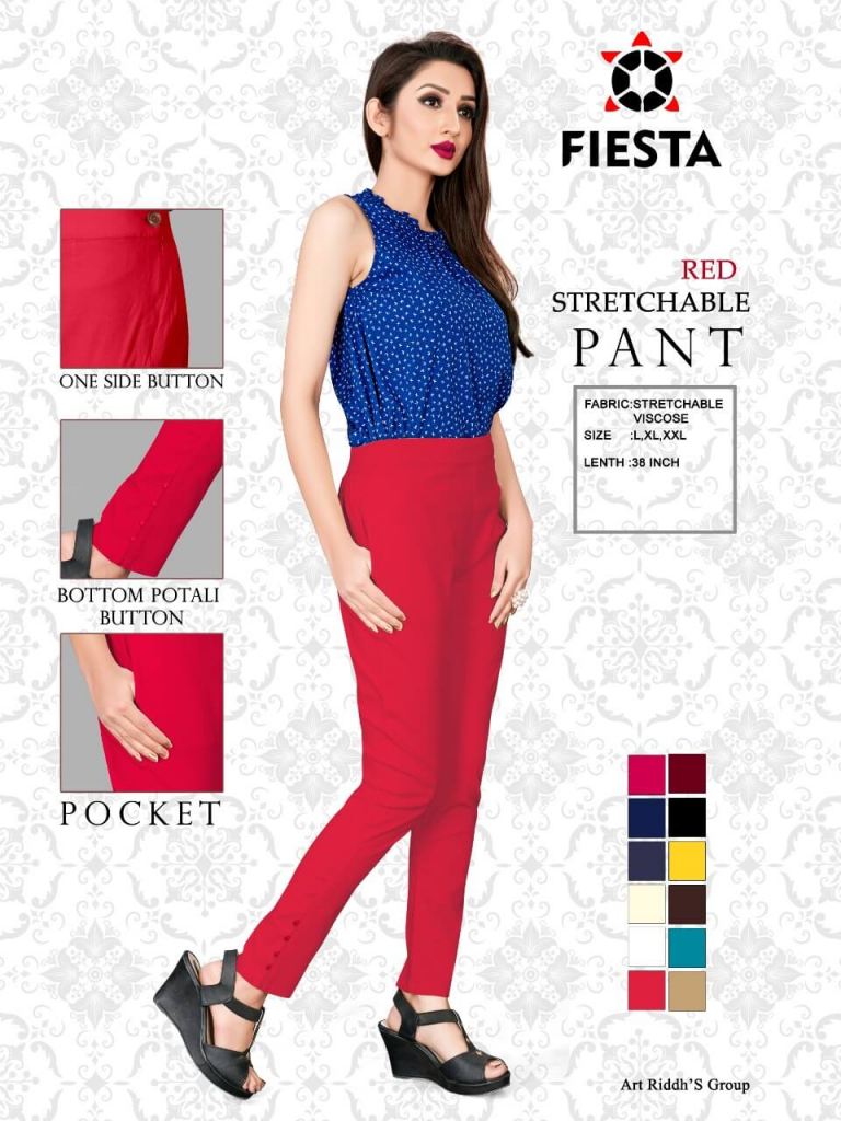 Grab On Best Price - rs520 _Create your own style with these Fabulous  Stretchable Cotton Women's Trousers. Stay Classy!_ Catalog Name: *Alexandra  Fabulous Stretchable Cotton Women's Trousers & Pants Vol 2* Fabric: