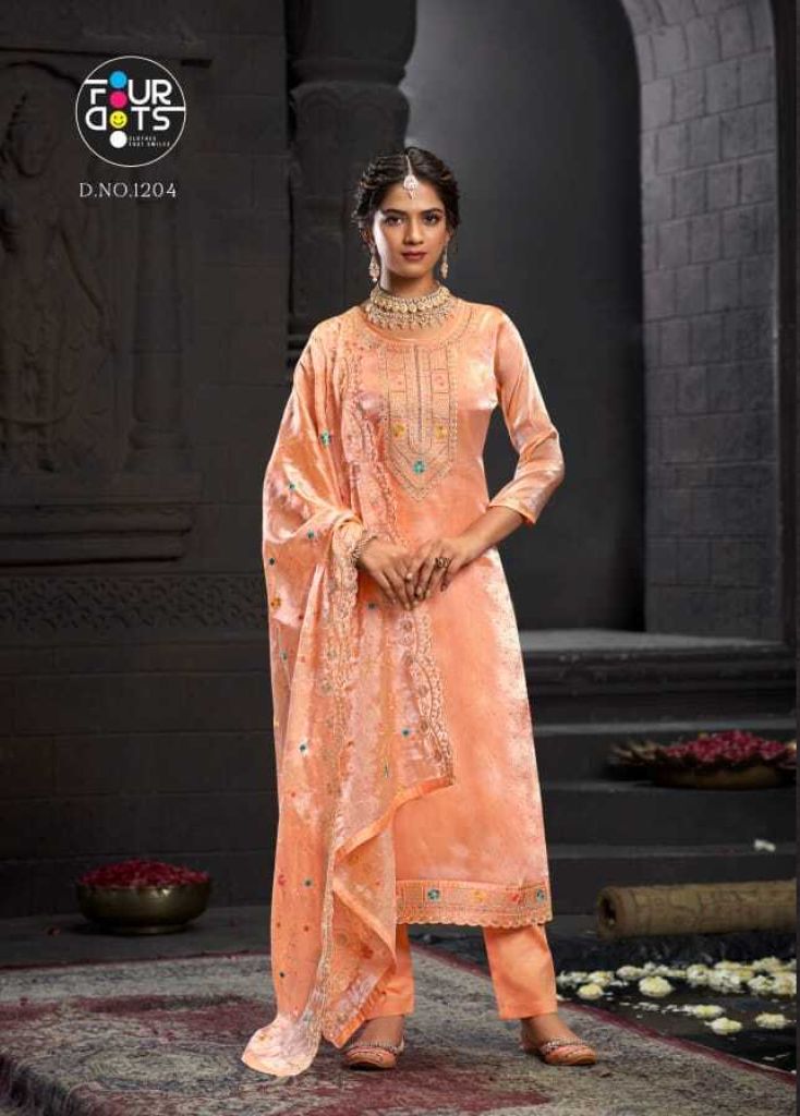 Four Dots Mehboob Dress Material