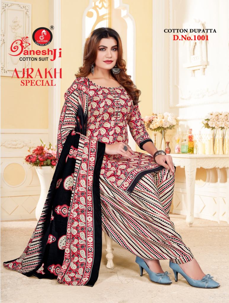 Ganeshji Ajrakh Special Vol 01 Dress Material