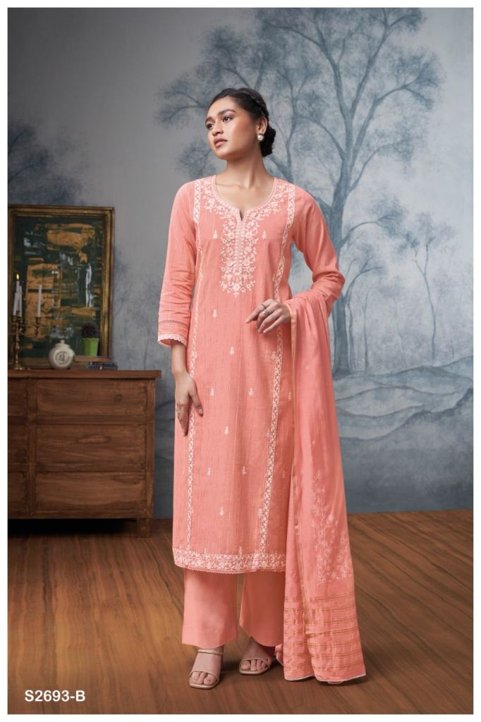 Ganga Arika Embroidered Salwar Suits