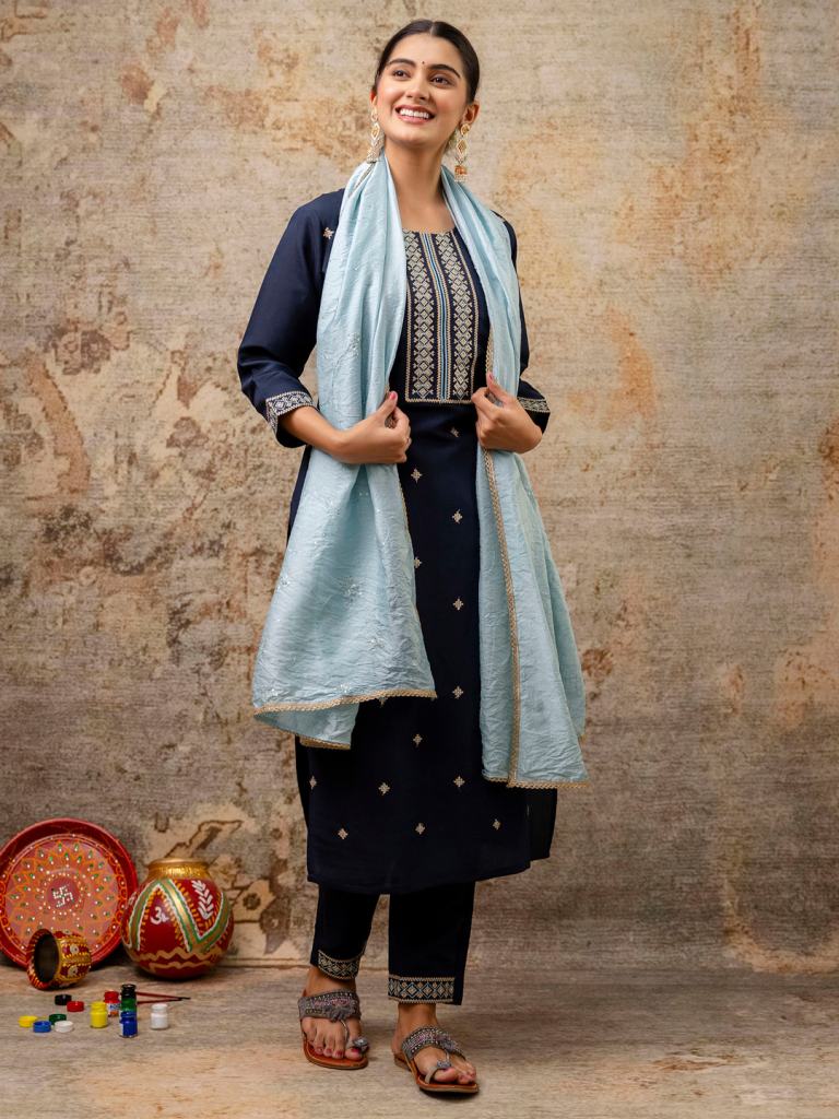 Gouri Roman Silk With Inner Wholesale Kurti suppliers