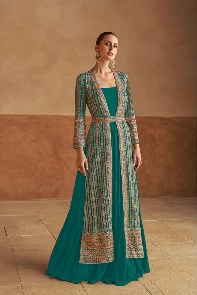 Gulkayra Nabiya Designer Gown With Jacket