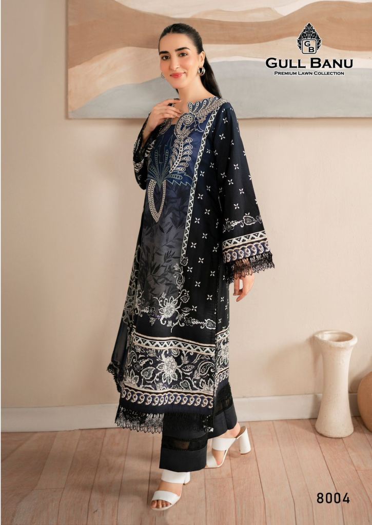 Gull A Ahmed Gull Banu Vol 8 Printed Dress Material