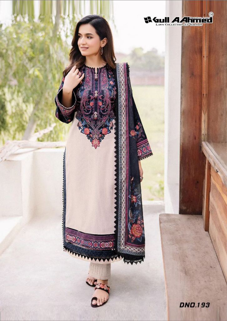 Gull A Ahmed Lawn Vol 22 Dress Material